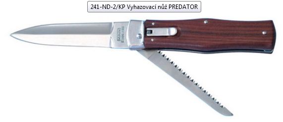 Vyhazovací nůž Mikov PREDATOR 241-ND-2/KP 420 palisandr