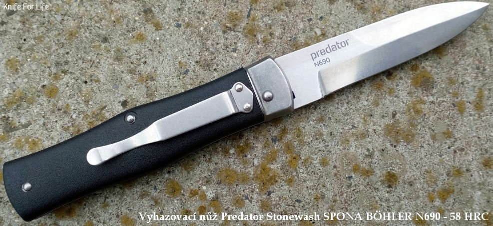 Vyhazovací nůž Mikov Predator 241-BH-1/STN SPONA Stonewash BÖHLER N690