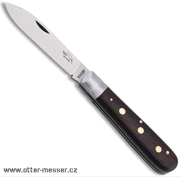 Kapesní nůž 162 Otter Messer Solingen mosazné nýty uhlíková C75