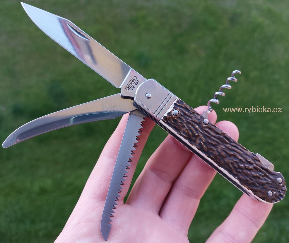 Nůž Mikov FIXIR 232-XH-4V/KP ČEPEL 440A s koženým pouzdrem