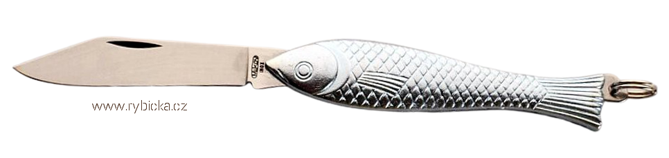 Kapesní nůž Rybička Mikov 130-NZn-1 s kroužkem stříbrná