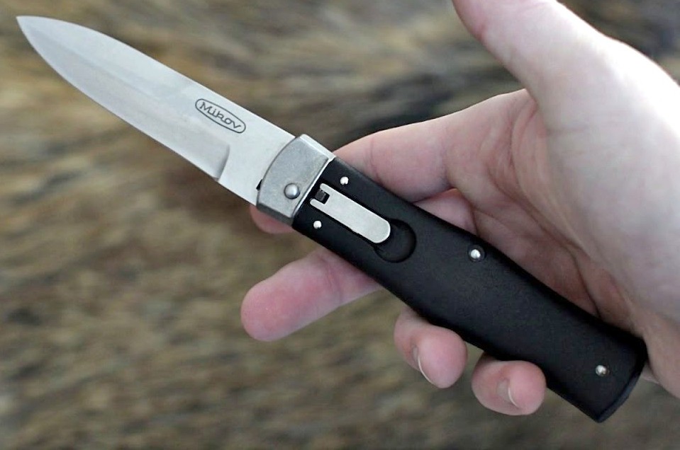 Vyhazovací nůž Mikov Predator 241-BH-1/STKP Stonewash BÖHLER N690