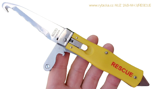 Vyhazovací nůž Mikov 246-NH-3 RESCUE KLIP