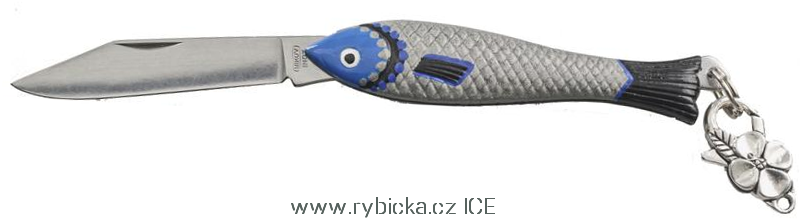 Malovaný nůž Rybička Mikov 130-NZn-1/ICE