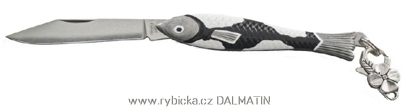 Malovaný nůž Rybička Mikov 130-NZn-1/DALMATIN