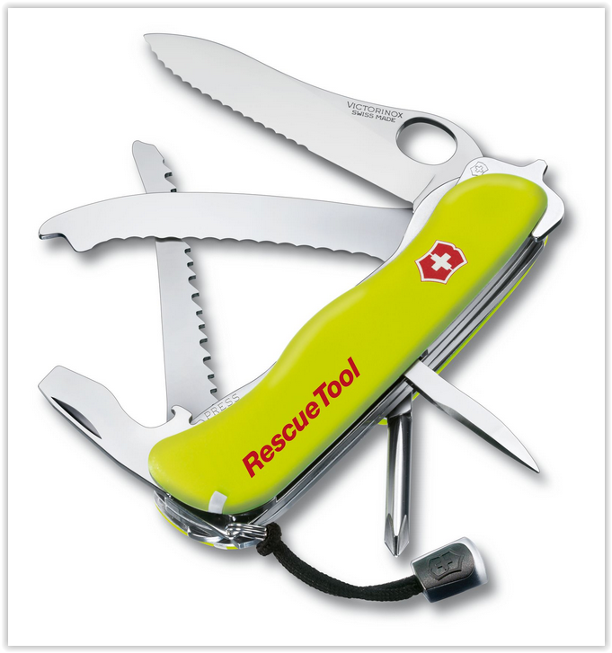 Záchranářský nůž Victorinox RescueTool reflexní žlutá 0.8623.MWN