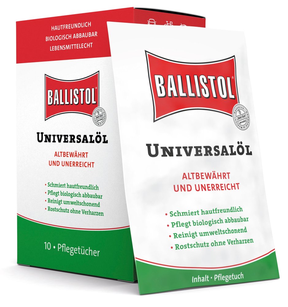 Ballistol univerzální olejové ubrousky samostatné balení/1 kus