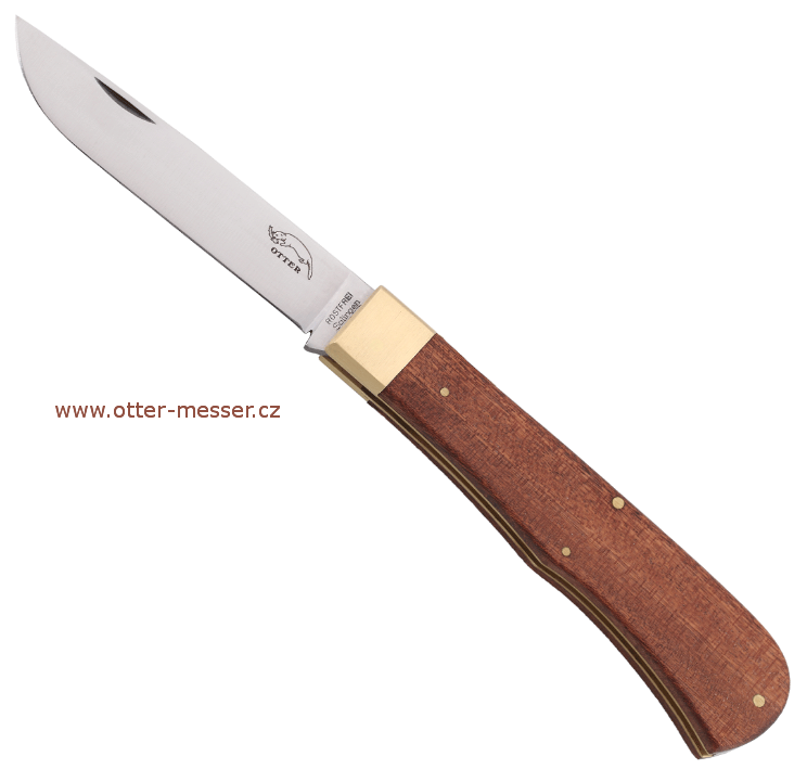 Kapesní nůž OTTER 07 Sapeli nerezová čepel 1.4034 (007)