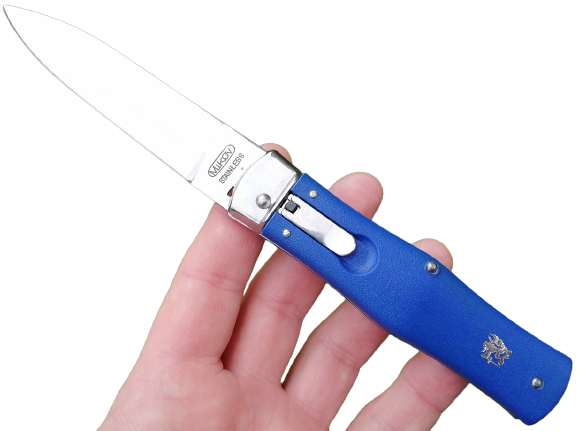Vyhazovací nůž Mikov PREDATOR 241-NH-1/N KLIP 420 SPONA modrý