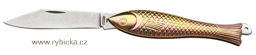 Kapesní nůž Rybička Mikov 130-NZn-1/ZL - STONEWASH