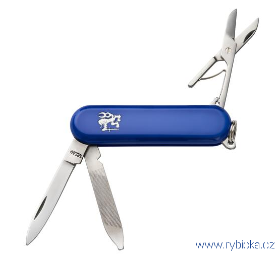 Nůž ADELE Mikov 202-NH-4/K modrý, čepel, pilník, nůžky