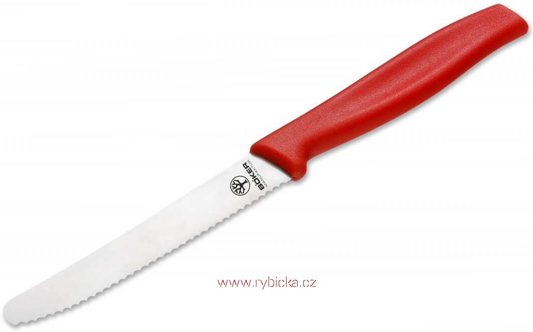 Nůž kuchyňský Böker Sandwich 10,5 cm červený