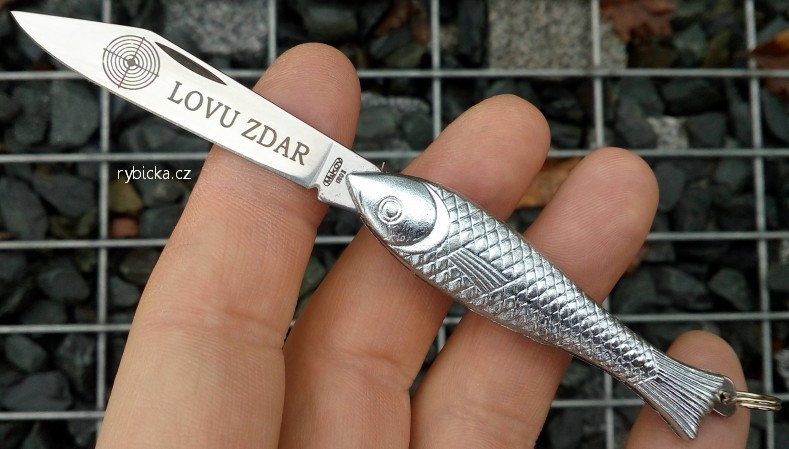Novinka! Nůž Rybička Mikov 130-NZn-1 motiv "LOVU ZDAR"