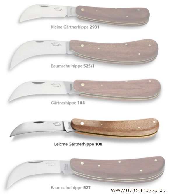Zahradnický nůž žabka 108 Carbon OTTER 1840 Solingen
