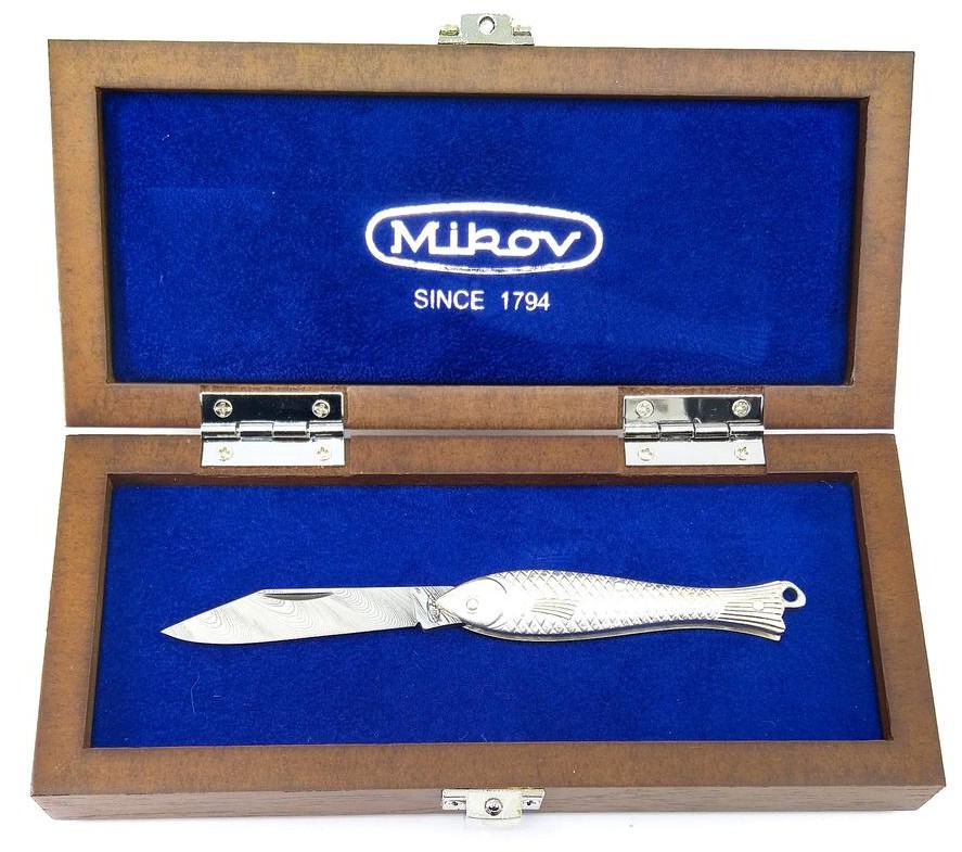 Jedinečný nůž Rybička Mikov 130-DS-1 (925/1000) 