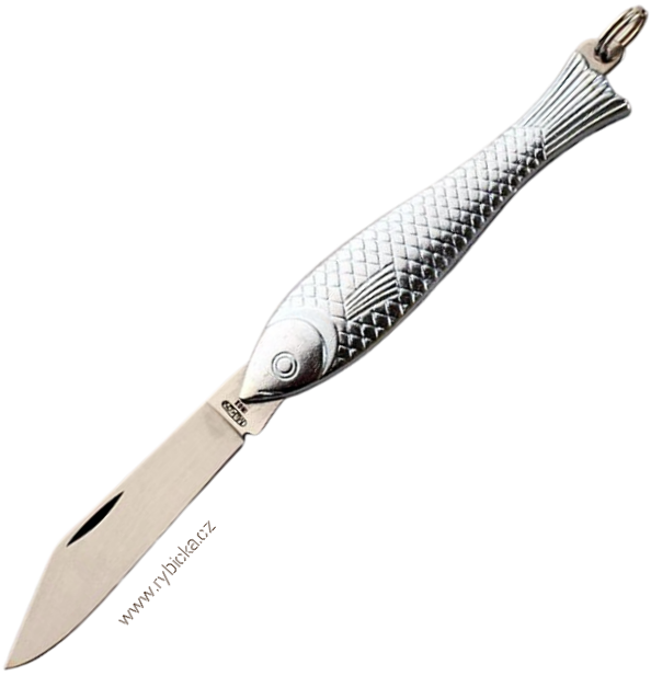 Kapesní nůž Rybička Mikov 130-NZn-1 s kroužkem stříbrná
