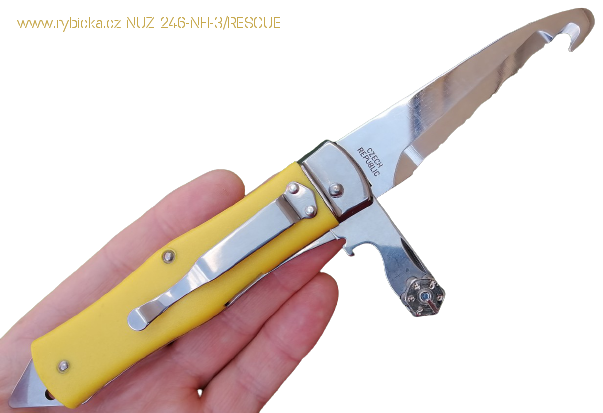 Vyhazovací nůž Mikov 246-NH-3 RESCUE KLIP