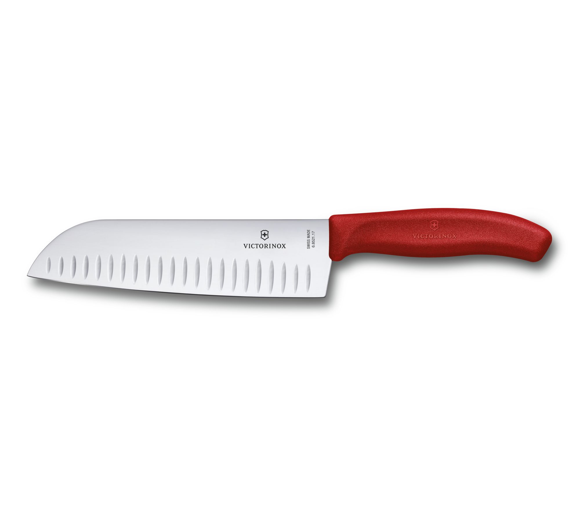 Nůž VICTORINOX Santoku Swiss Classic 17 cm červený