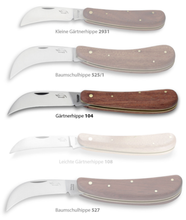 Zahradnický nůž Otter-Messer 104 uhlíková čepel 1.2067