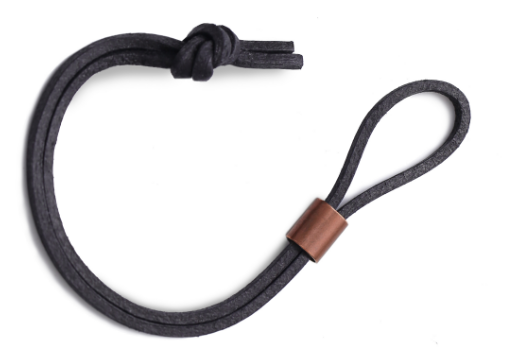 Kožený řemínek s měděným průvlakem LEATHER STRAP