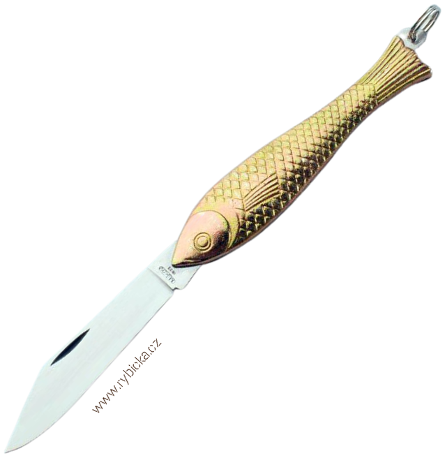 Kapesní nůž Rybička Mikov 130-NZn-1 s kroužkem žlutá
