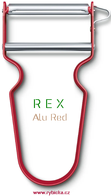 Výklopná škrabka na zeleninu REX červená s rovným ostřím 6.0900.1