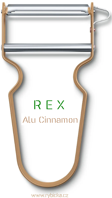 Výklopná škrabka na zeleninu REX Cinnamon s rovným ostřím 6.0900.12